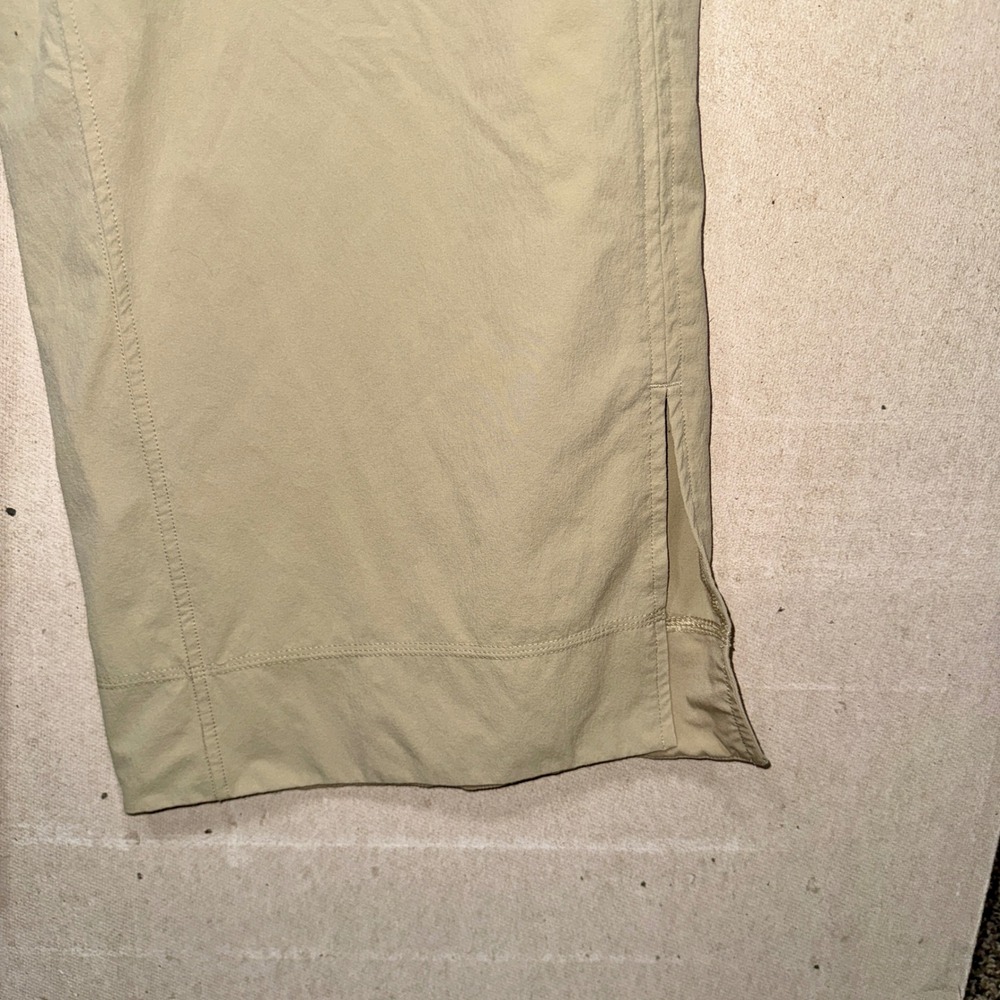 Lululemon Stretch Woven Wide Leg High Rise Pant Tan Khaki LW5FF3S Womens Size M - Picture 4 of 11